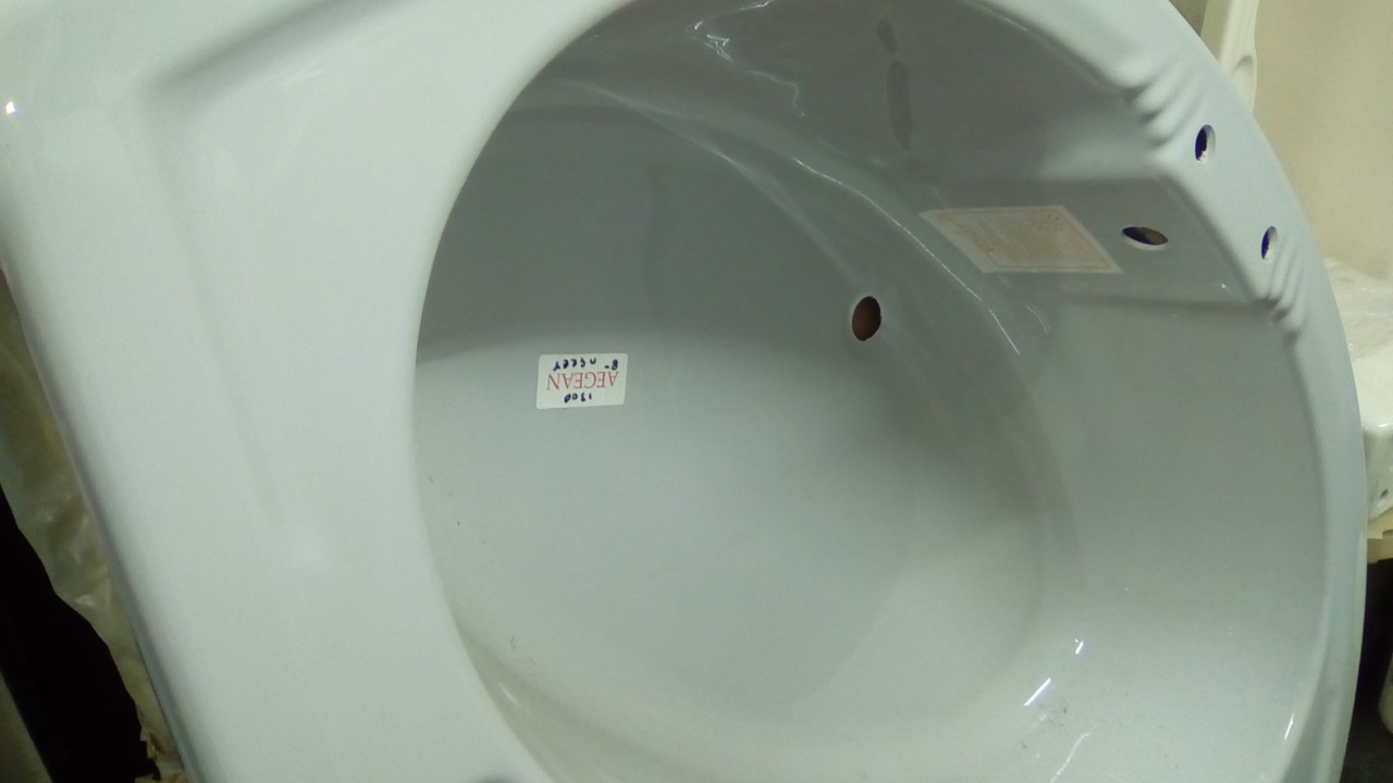 Whisper Misty Grey Colour Bathrooms UK. Baths Basins Toilets